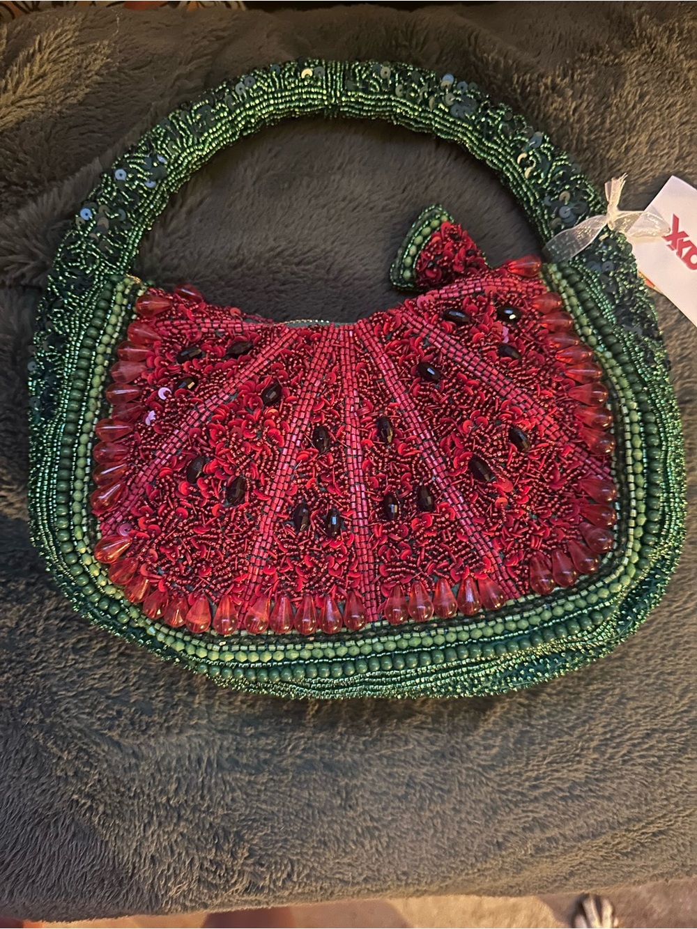 VIRAL BEADED WATERMELON BAG TJMAXX
